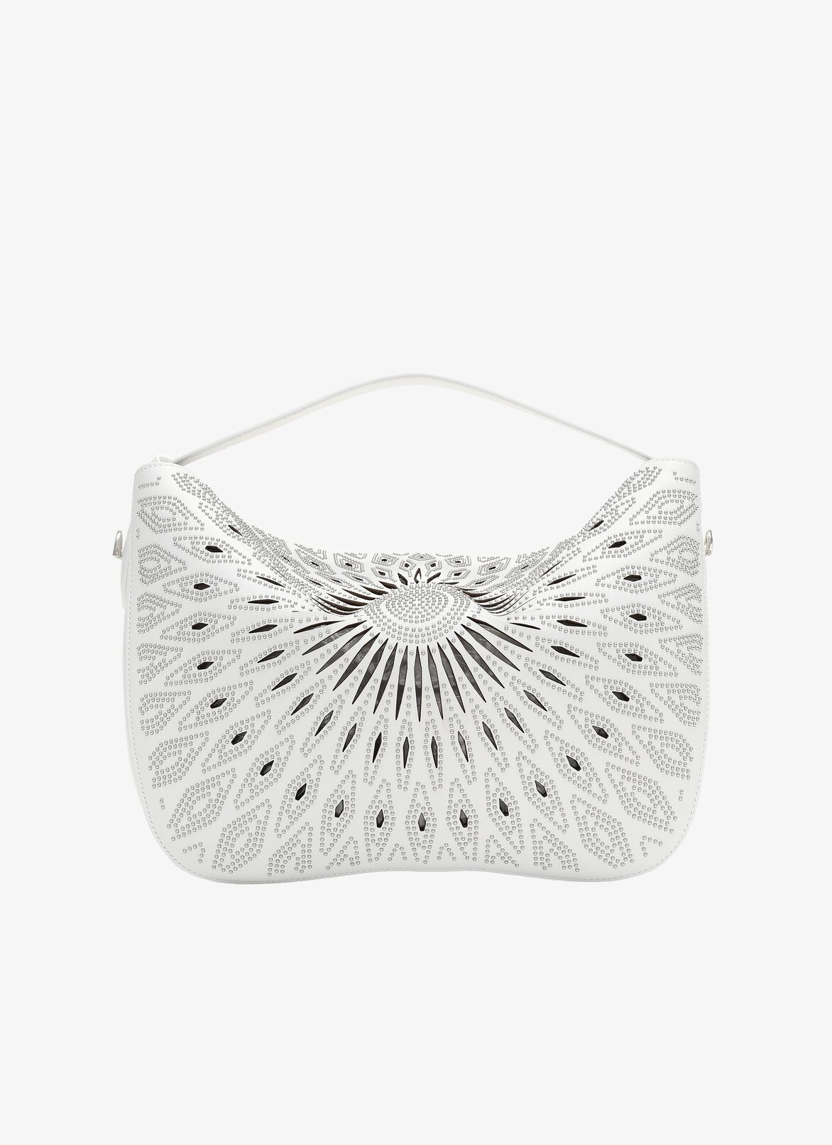 MIRABELE MEDIUM CUIR SOFT CERAMIQUE OPTICAL WHITE ALAÏA WHITE  MIRABELE MEDIUM CUIR SOFT CERAMIQUE OPTICAL WHITE